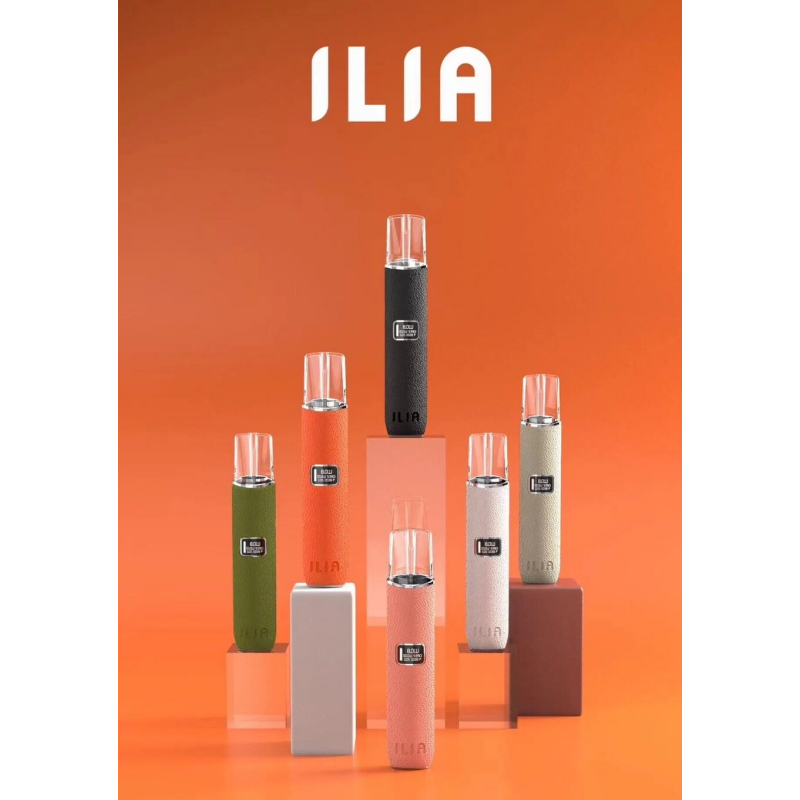ILIA 革調系列一代電子煙主機 - 雙檔功率可調 | 質感皮革霧化桿（6 色現貨）| 15口震動提示